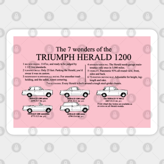 TRIUMPH HERALD - brochure Sticker by Throwback Motors